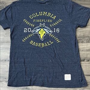 Retro Navy T-Shirt with Retro Brand Patch